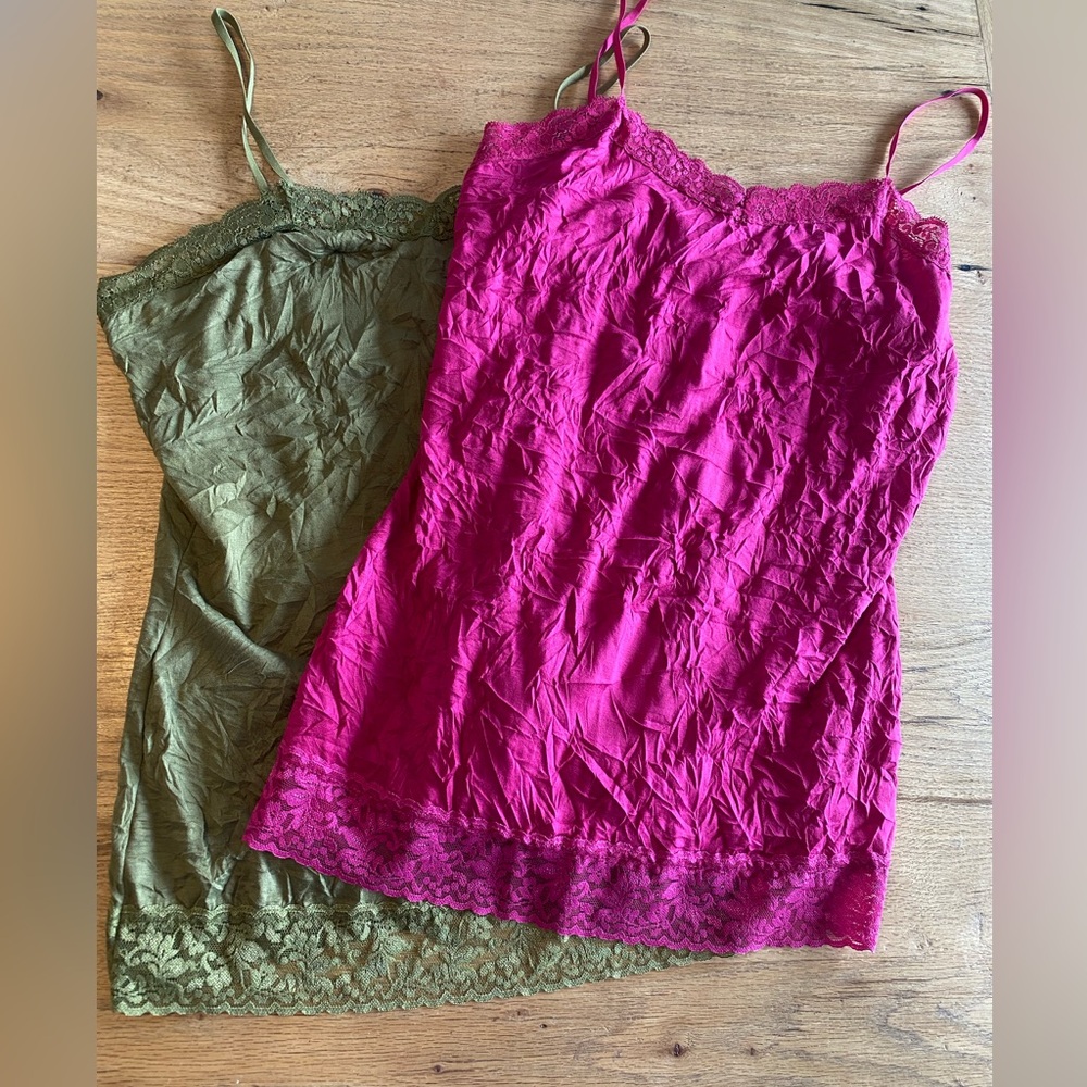 Coldwater Creek Green and Pink‎ Camisoles women’s small Preloved
